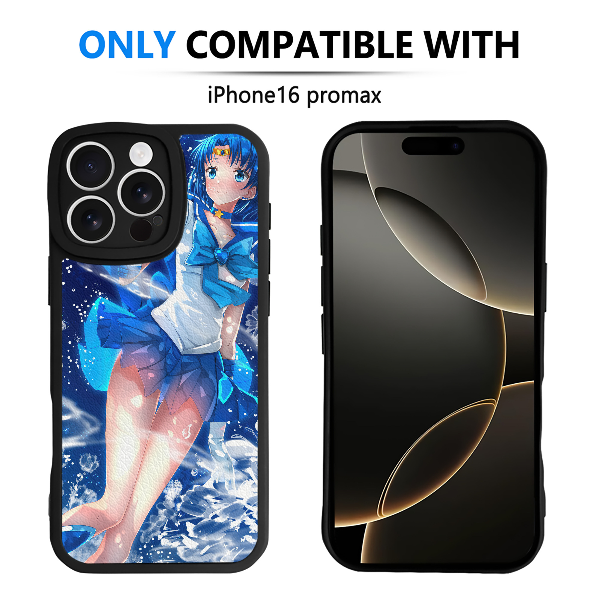 （画像用） 美少女戦士セーラームーン Sailor Moon 【iPhone 16シリーズ対応】シリコンスマホケース（レザー調） 材質：シリコン